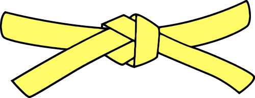 Ilustração da faixa amarela